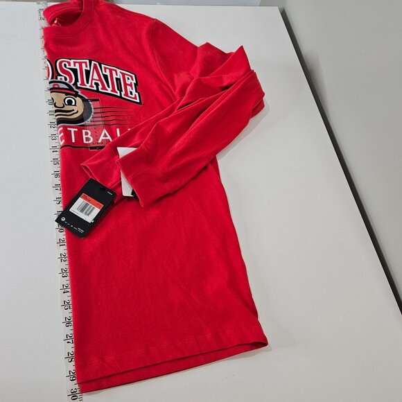 Ohio State University Shirt Mens Large Nike Dri Fit Basketball Long Sleeve Tee - Picture 9 of 11
